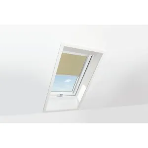 Roto Verdunkelungsrollo R6R8 R4R7 Aluminium-Schiene Farbe V04 Innenansicht Einbau offen